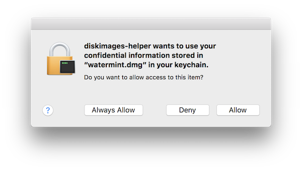 Confirmation dialog